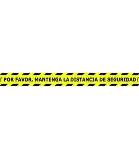 VINILO SUELO 100x10 DISTANCIA SEGURIDAD
