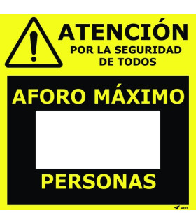 VINILO PARED 25x25 ROTULABLE AFORO MAXIM