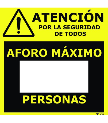 VINILO PARED 25x25 ROTULABLE AFORO MAXIM