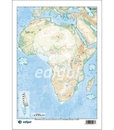 MAPA MUDO EDG.COLOR FISICO AFRICA