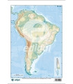 MAPA MUDO EDG.COLOR FISICO AMERICA SUR