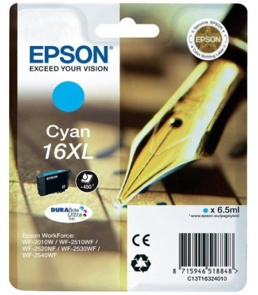 CART.IJ.EPSON T163240 Nº16XL CIAN