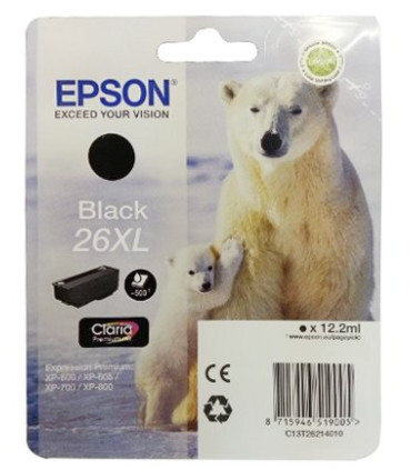 CART.IJ.EPSON T262140 26XL NEGRO