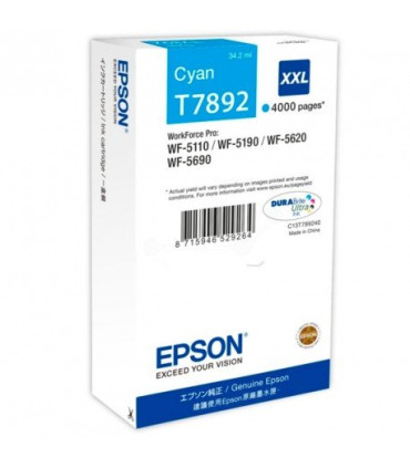 CART.IJ.EPSON T7892 XXL CIAN