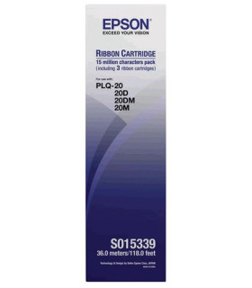 CINTA EPSON S015339 PLQ-20 NEGRA PACK 3