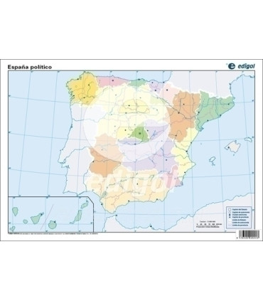 MAPA MUDO EDG.COLOR POLIT. ESPAÑA