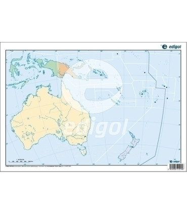 MAPA MUDO EDG.COLOR POLIT. OCEANIA