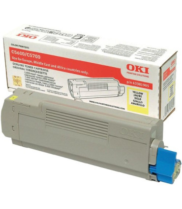 TONER OKI C5600/5700 AMARILLO TYPE C8