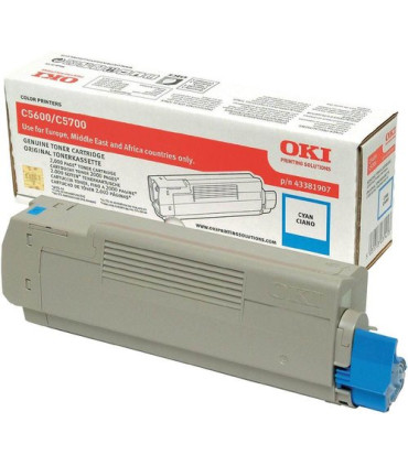 TONER OKI C5600/5700 CIAN TYPE C8