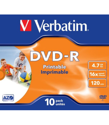 DVD -R VERBATIM 4.7GB 16x JEWEL C/10