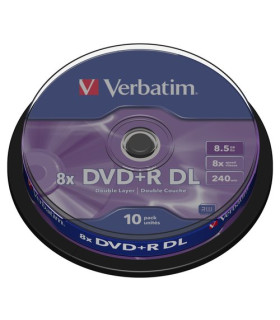 DVD +R VERBATIM 8.5GB 8x SPINDLE 10