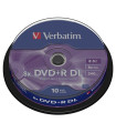 DVD +R VERBATIM 8.5GB 8x SPINDLE 10