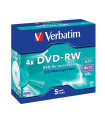 DVD -RW VERBATIM 4.7GB 4x PACK 5 JEWEL