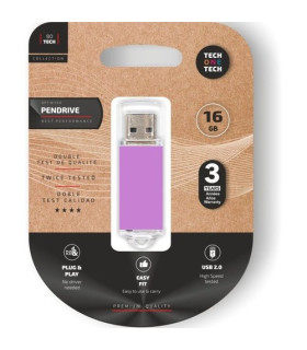 MEMORIA USB 16GB TECHONE BASIC PURPLE