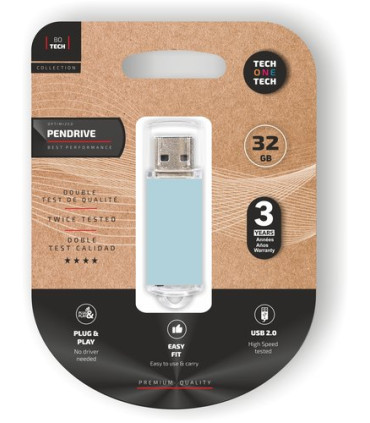MEMORIA USB 32GB TECHONE BASIC AZUL
