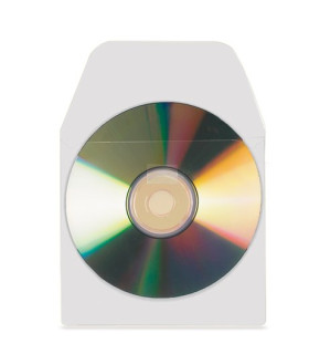 FUNDA CD/DVD 3L 127x127 ADH. BOLSA 10