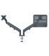 SOPORTE BRAZO MONITOR LEITZ DUAL GRIS