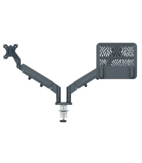SOPORTE BRAZO MONITOR LEITZ DUAL GRIS