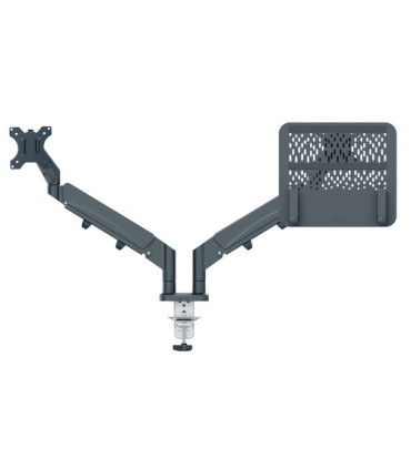 SOPORTE BRAZO MONITOR LEITZ DUAL GRIS