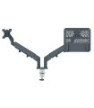 SOPORTE BRAZO MONITOR LEITZ DUAL GRIS