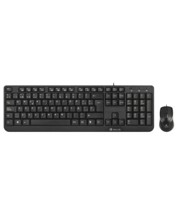 TECLADO Y RATON NGS COCOA NEGRO