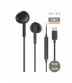 AURICULARES TECHONE BOTON USB-C NEGRO
