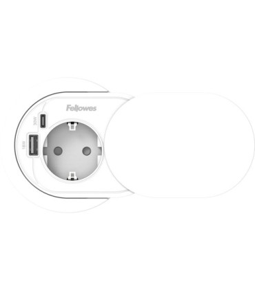 ENCHUFE ADAPTADOR FELLOWES + USB C/TAPA