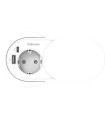 ENCHUFE ADAPTADOR FELLOWES + USB C/TAPA