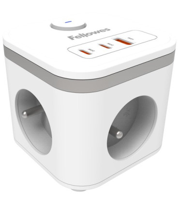 ENCHUFE ADAPTADOR FELLOWES 3SAL+3USB(CUB