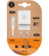 CARGADOR TECHONE DOBLE + CABLE USB-USB-C