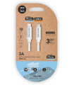 CABLE TECHONE USB-C-LIGHTNING BLANCO 1 m