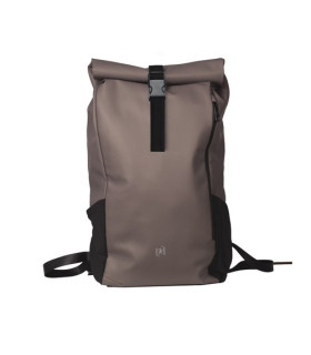 MOCHILA OXFORD IDENTITY ROLL TOP MARRON