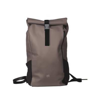 MOCHILA OXFORD IDENTITY ROLL TOP MARRON