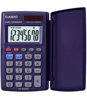 CALCULADORA BOLS.CASIO  8 DIG. HS-8VERA