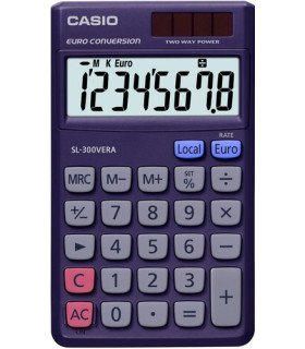 CALCULADORA BOLS.CASIO  8 DIG. SL-300VER