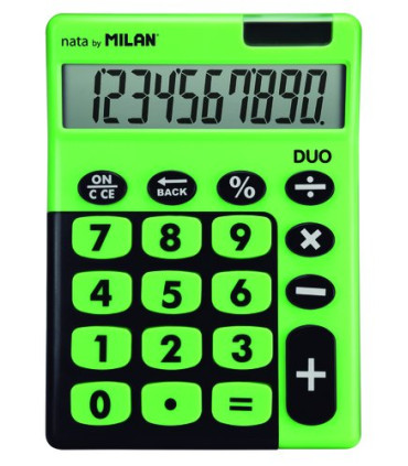 CALCULADORA MESA MILAN 10 DIG. T. VERDE
