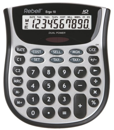 CALCULADORA SOBR.REBELL 10 DIG. ERGO 10