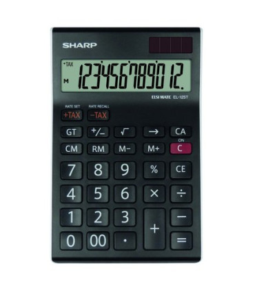 CALCULADORA SOBR.SHARP 12 DIG. EL-125T