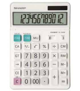 CALCULADORA SOBR.SHARP 12 DIG. EL-340W