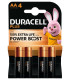 PILAS DURACELL AA PLUS (MN1500-LR06) B/4