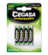 PILAS RECARGABLES CEGASA HR03 B/4