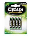 PILAS RECARGABLES CEGASA HR03 B/4