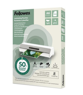 FUNDA PLASTIF. FELLOW. A6 80µ P/100