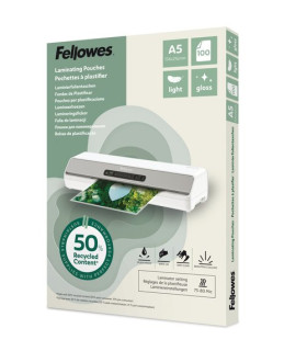 FUNDA PLASTIF. FELLOW. A5 80µ P/100