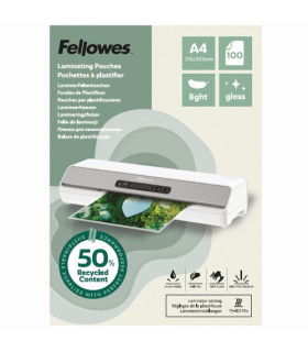 FUNDA PLASTIF. FELLOW. A4 80µ P/100