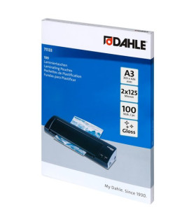 FUNDA PLASTIF. DAHLE  A3 125µ P/100