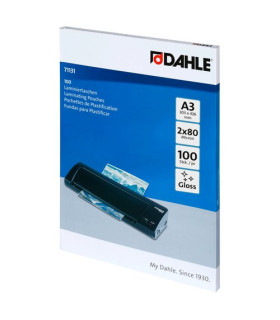 FUNDA PLASTIF. DAHLE  A3 80µ P/100