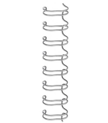 CANU.WIRE-O FW. (34) 10 mm PLATA C/100