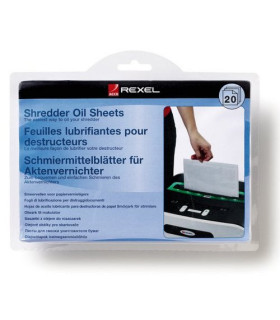 ACEITE DESTRUCTORAS REXEL HOJAS PACK 20