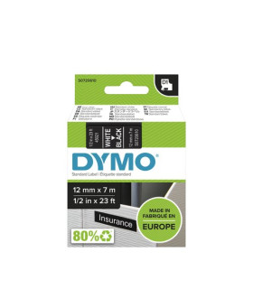 CINTA ROT.DYMO LM D1 7m 12 BLANC.s/NEGRO